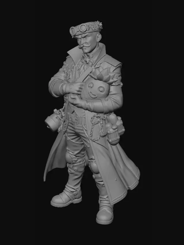 3D model for Captain Pineapple