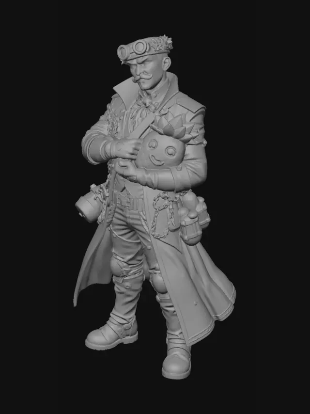 3D model for Captain Pineapple