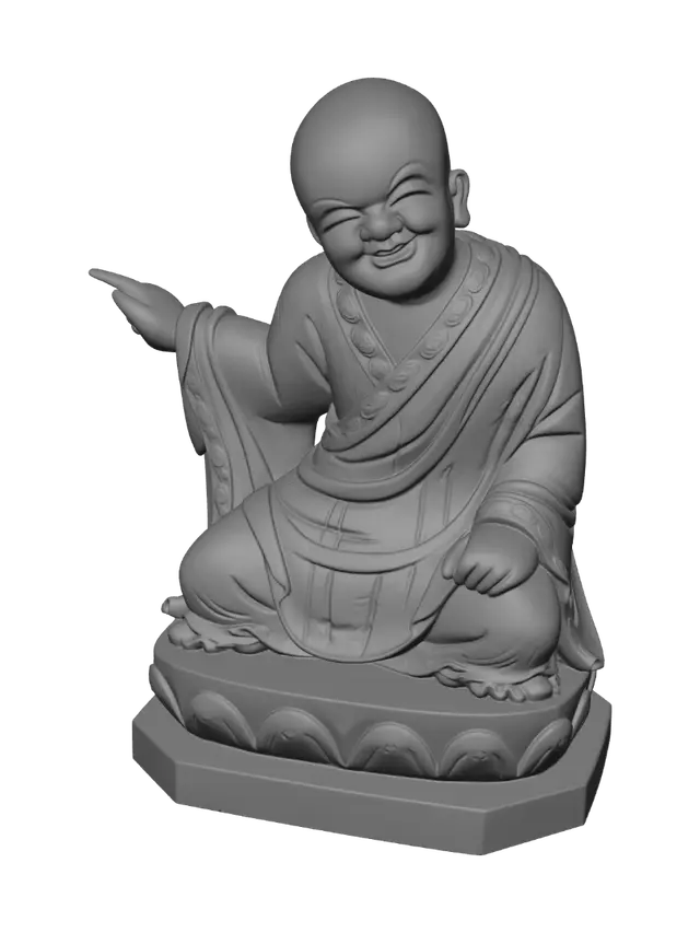 3D model for Laughing Buddha Statue