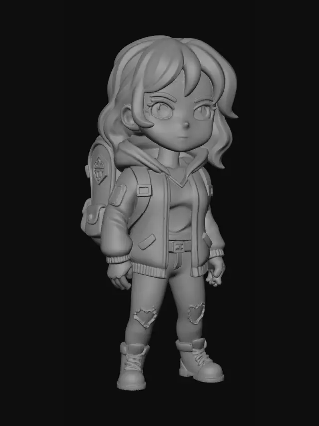3D model for Pixelated Survivor in a Zombie-Choked Street