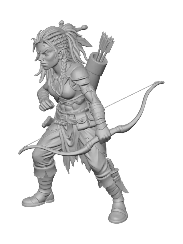 3D model for Forest Orc Archer
