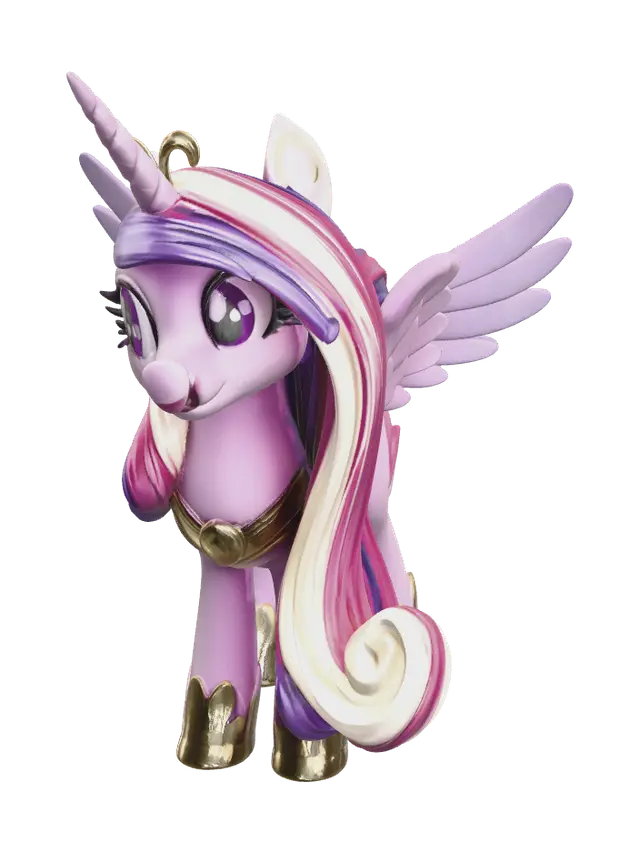 Low-Poly My Little Pony 3D model, vytvořený pomocí AI