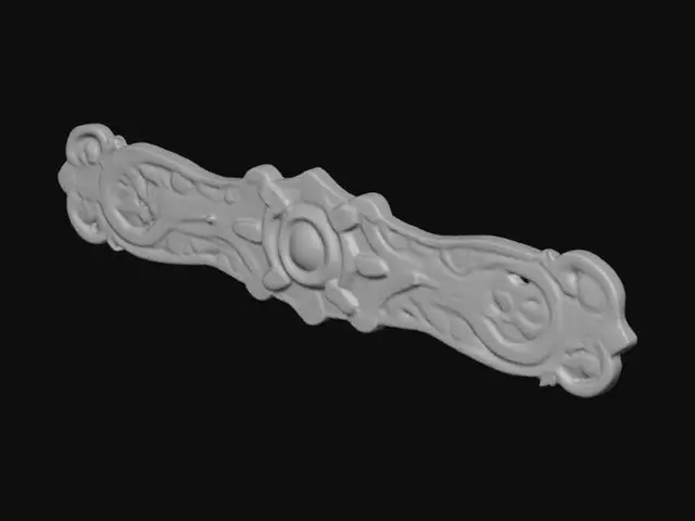 3D model for Generate a 3D model of a long, horizontal wooden ornament inspired by the Marvel Iron Man Arc Reactor.
- Central motif: Iron Man Arc Reactor core, futuristic, sci-fi, with geometric high-tech details.
- Shape: Elongated design for placement above a fireplace mantel.
- Ornament flow: From the central Arc Reactor, extend into symmetrical, flowing, ornamental curves on the left and right sides, inspired by tribal and baroque carvings.
- Ends: Smooth, decorative, curling shapes (schnörkelig) to give an elegant wood-carving look.
- Style: Wooden carved ornament, detailed but optimized for 3D printing.
- Output: STL file, printable.