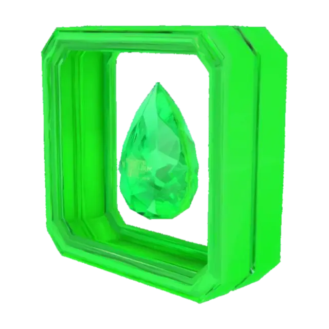 3D-модель Design a high-end digital NFT card showcasing a certified emerald from Brazil. The… - Crypto, сгенерированная ИИ