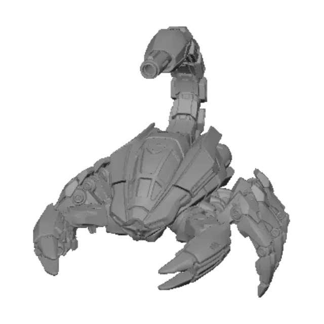 3D model for Sci fi fantasy scorpion mech