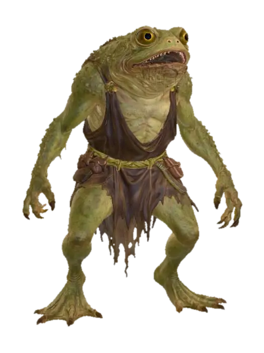 Boglurker the toad 3D model, vytvořený pomocí AI