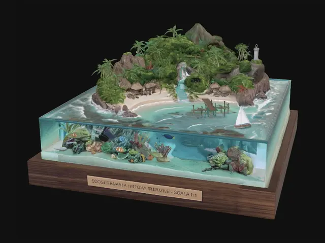 3D model for Ecosistema di un'isola tropicale