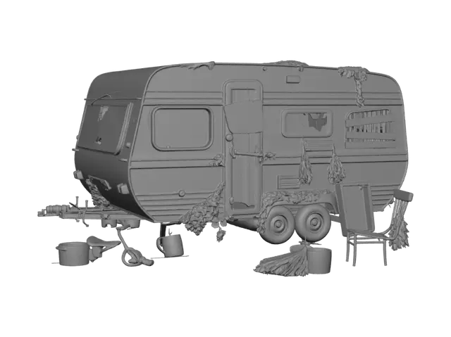 3D model for Moonlit Infested Caravan