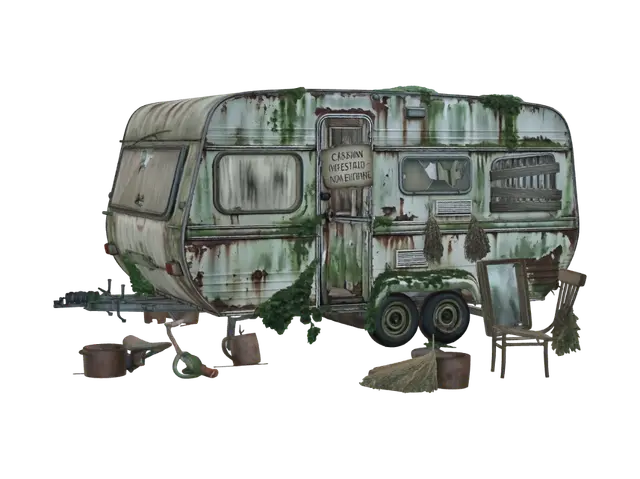 3D model for Moonlit Infested Caravan