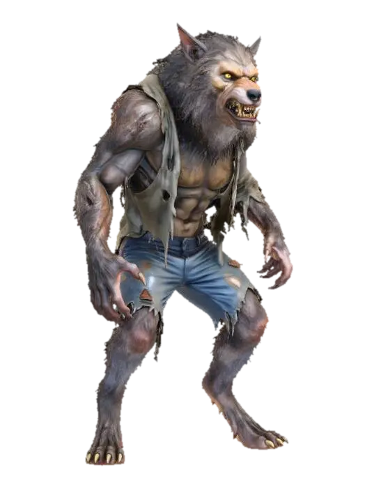 Werewolf Unleashed 3D model, vytvořený pomocí AI