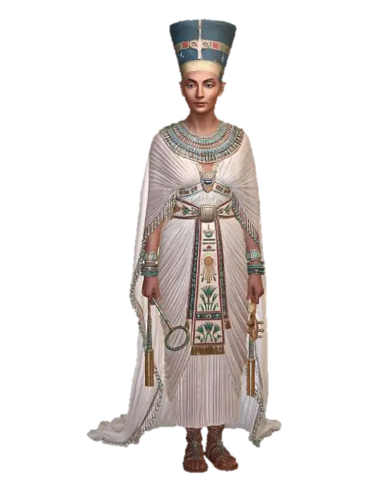 Nefertiti Reimagined 3D model, vytvořený pomocí AI
