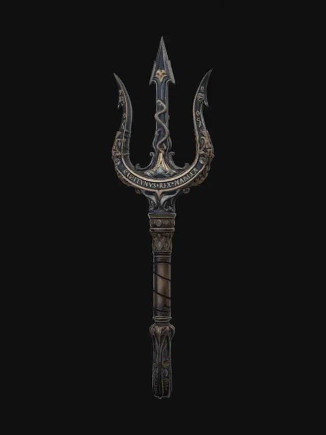 3D model for Neptune's Trident at Sunset