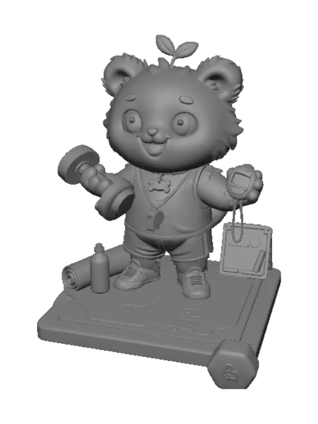3D model for Toby the Gym Pup