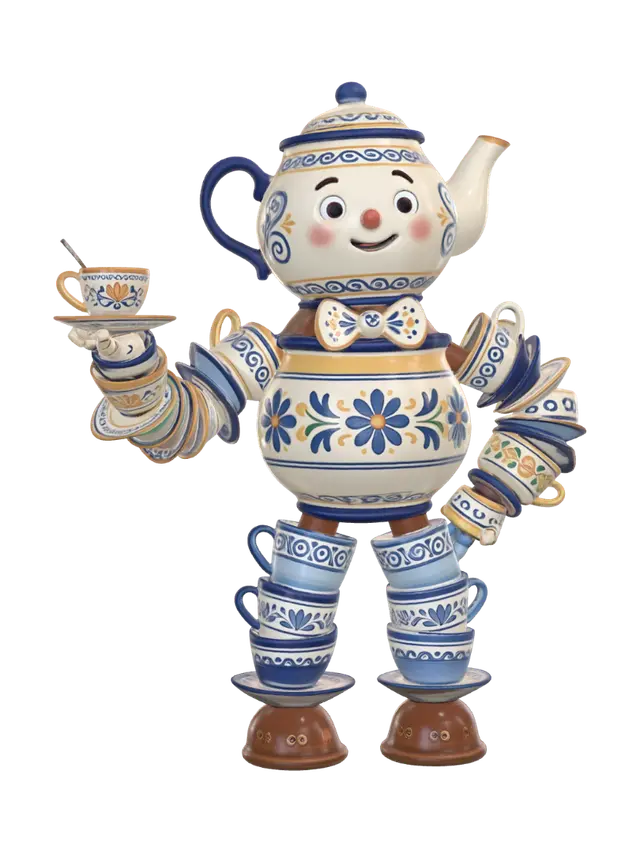 3D model for Whimsical Teapot Automaton