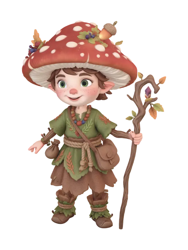 Elwyn Sprout - Woods 3D model, vytvořený pomocí AI
