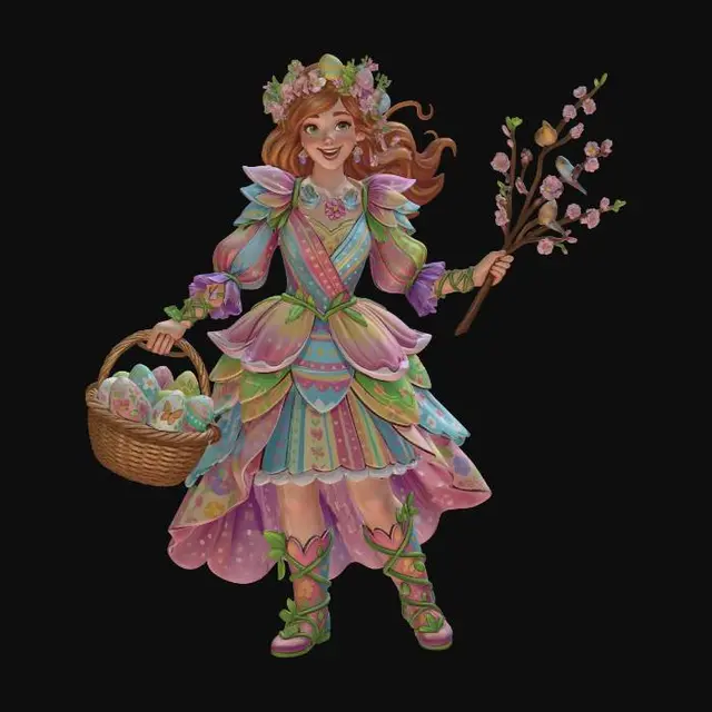 3D model for Easter Blossom Fairy, #EasterEgg2026#