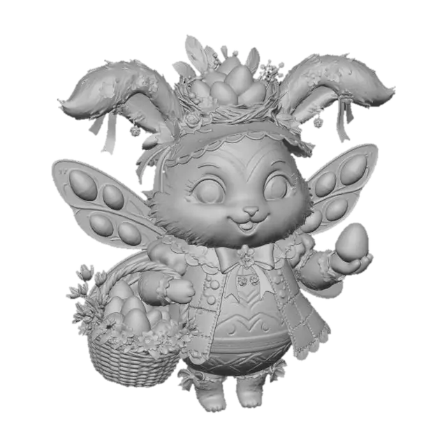 3D model for Rainbow Easter Bunny, #EasterEgg2026#