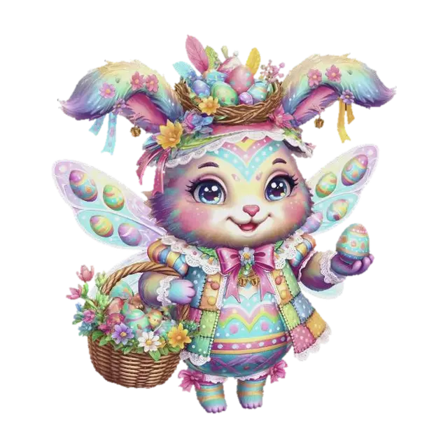 3D model for Rainbow Easter Bunny, #EasterEgg2026#
