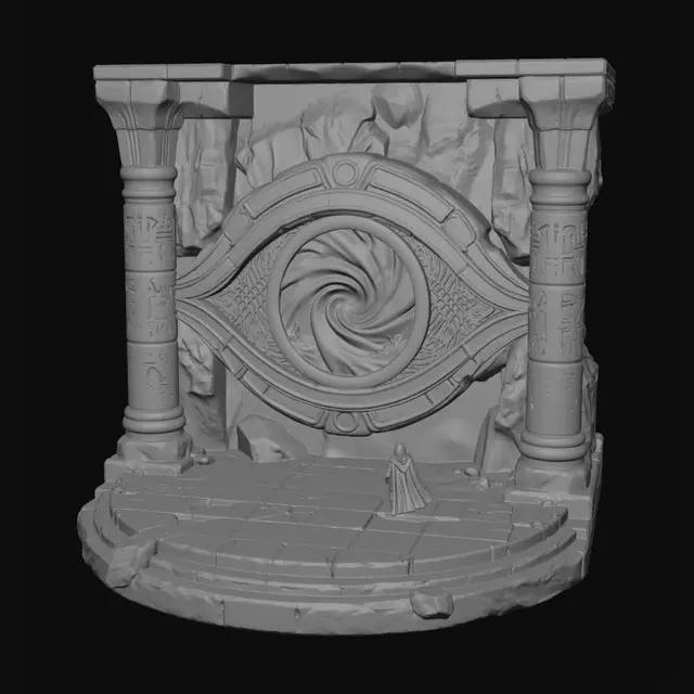 3D model for Celestial Runic Gate