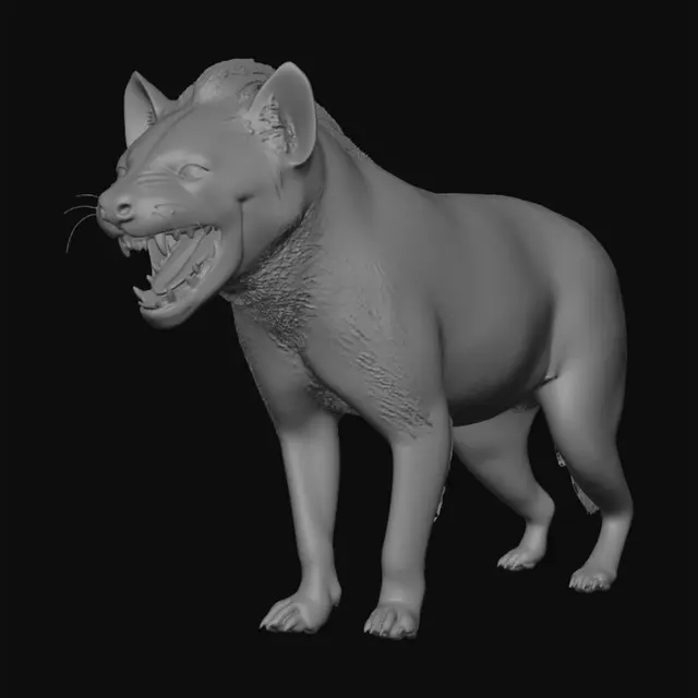 3D model for Hyena at Sunset