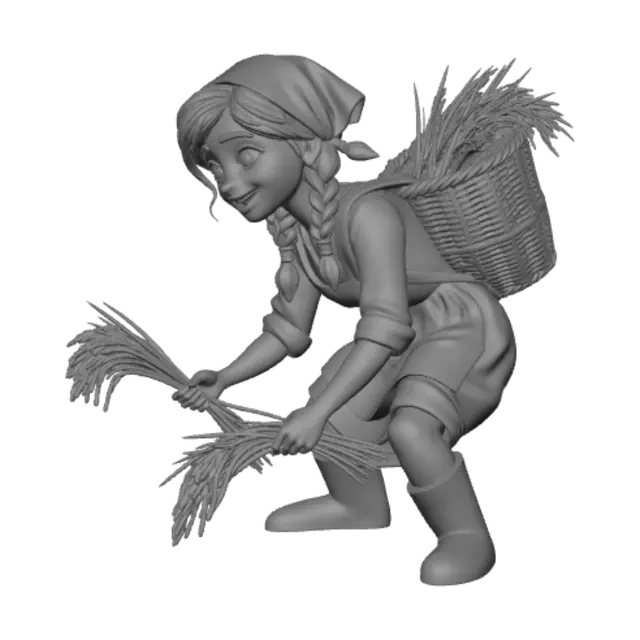 3D model for Rice Field Harvest