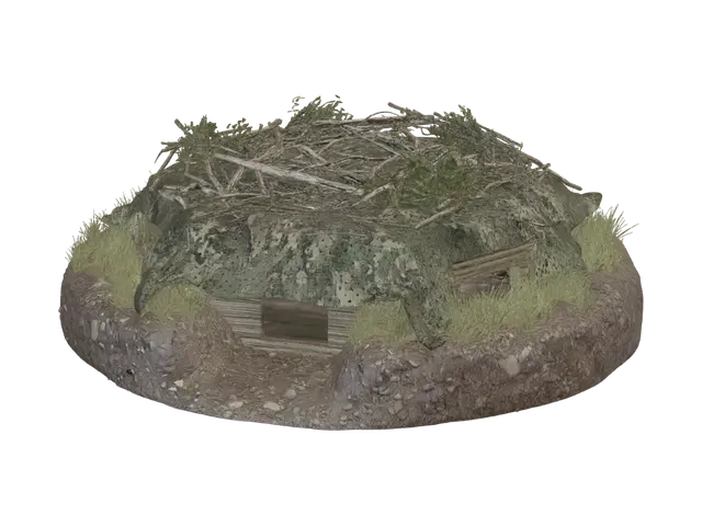 3D model for Twig-Covered Bunker