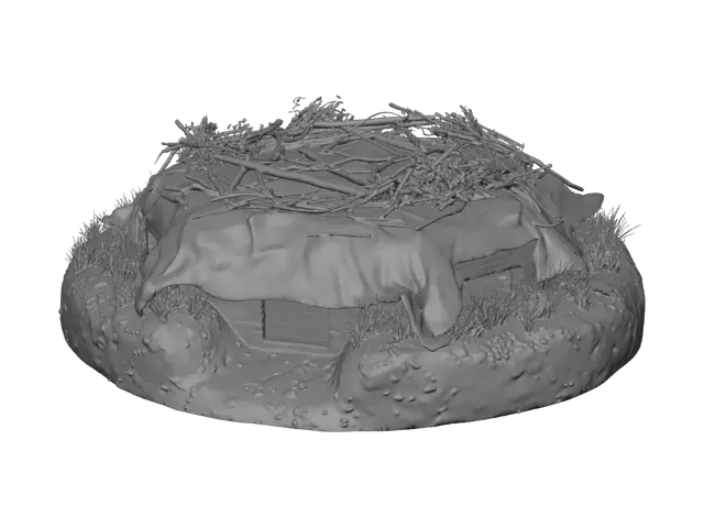 3D model for Twig-Covered Bunker