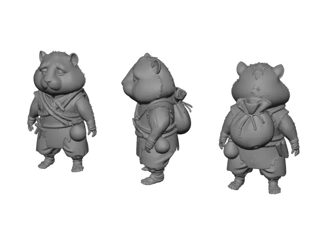 3D model for Pip the Hamster Adventurer
