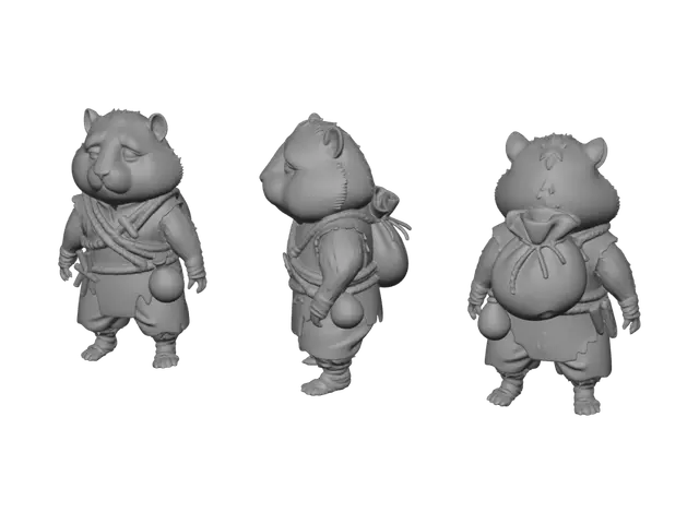 3D model for Pip the Hamster Adventurer