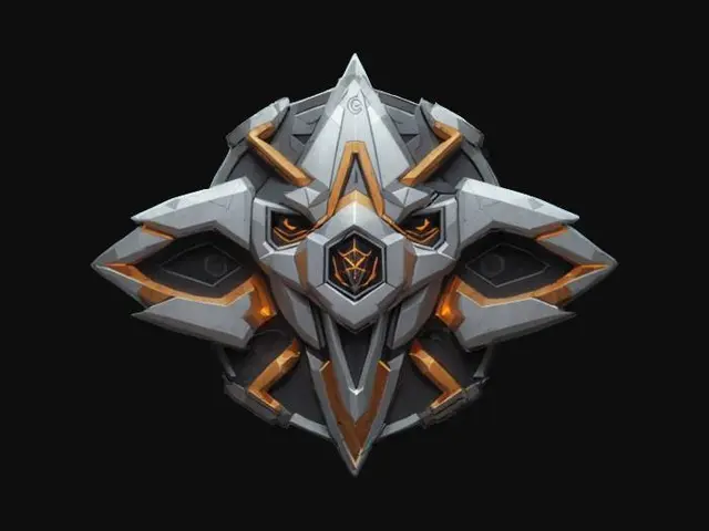 3D model for emblem cyborg robotic, robotic style geometry, high resolution, #emblem#