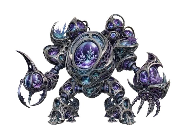 Compact Galactic Robotic Gardener - Lattice 3D model, vytvořený pomocí AI