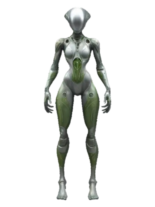 beautiful extremely detailed female alien astronaut, in an alien spacesuit,… - Luminous 3D model, vytvořený pomocí AI
