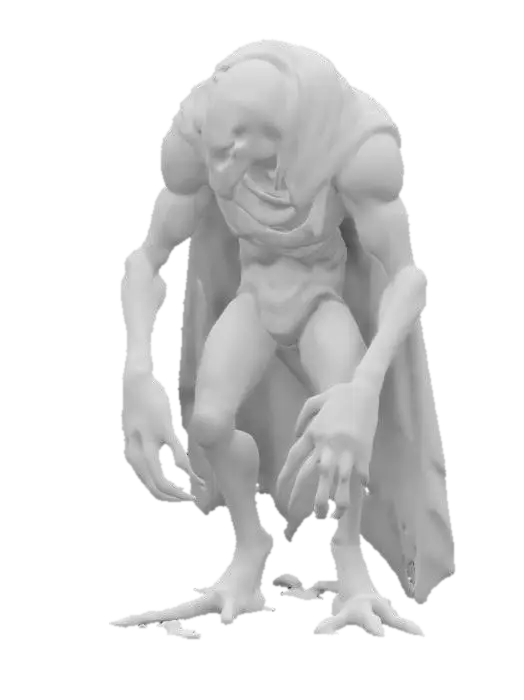 3D model for sci-fi fantasy robotic spider humanoid creature, spider body and humanoid like structure, terrifying expression, spider in attack, clawed limbs, covered in torn clothes, extremely details, high resolution texture, epic stance