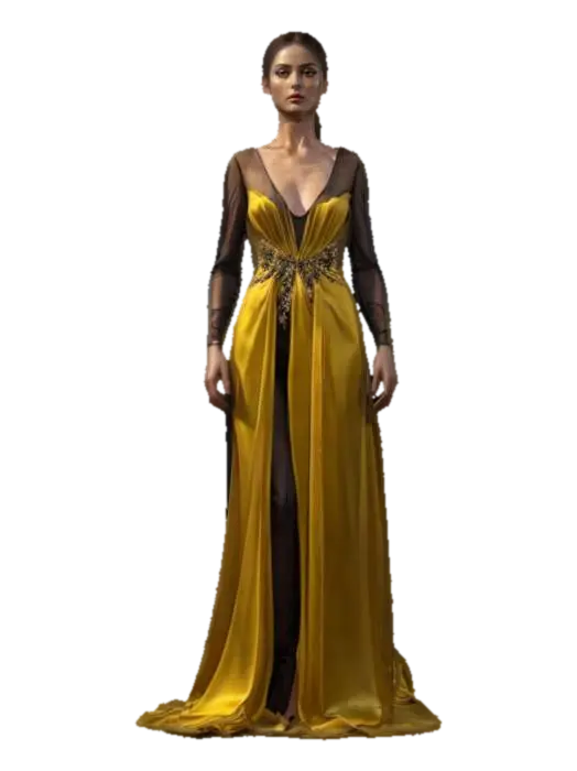 3D model for female elegant, slim tall body, empty hands along the body, elegantly dressed evening wear, pretty face in high detail, small ornaments on the body, extremely details, high resolution texture, epic stance, #women#