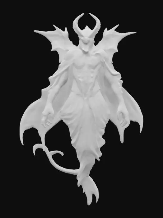 3D model for fantasy sea vampire, massive graceful body, floating in the water, body covered in scales and robe fluttering in the water, limbs ending in fins, detailed demonic face with bared teeth, extremely detailed, high resolution texture, epic stance