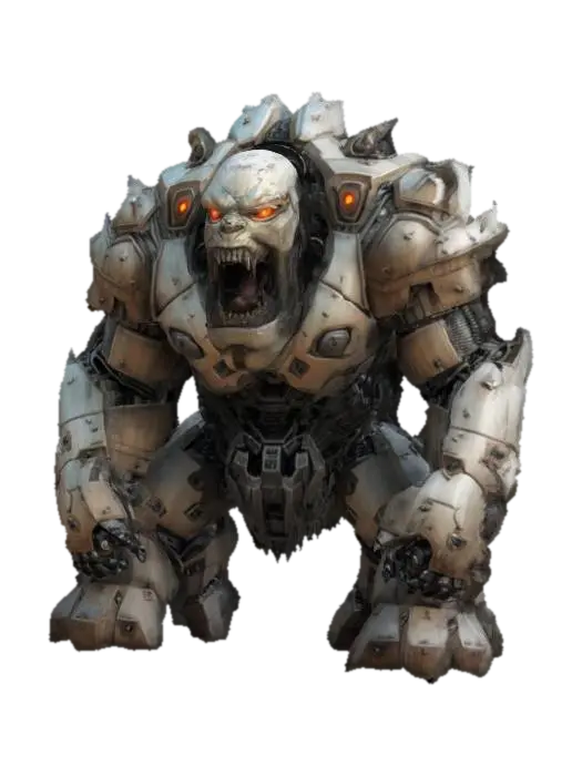 fantasy enraged stone elemental golem, massive stone body, mythical symbols visible… - Roaring 3D model, vytvořený pomocí AI