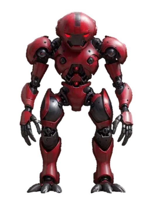 Modello 3D sci-fi utopian robot monster from another world, body consists of a single ball with…, generato dall’IA