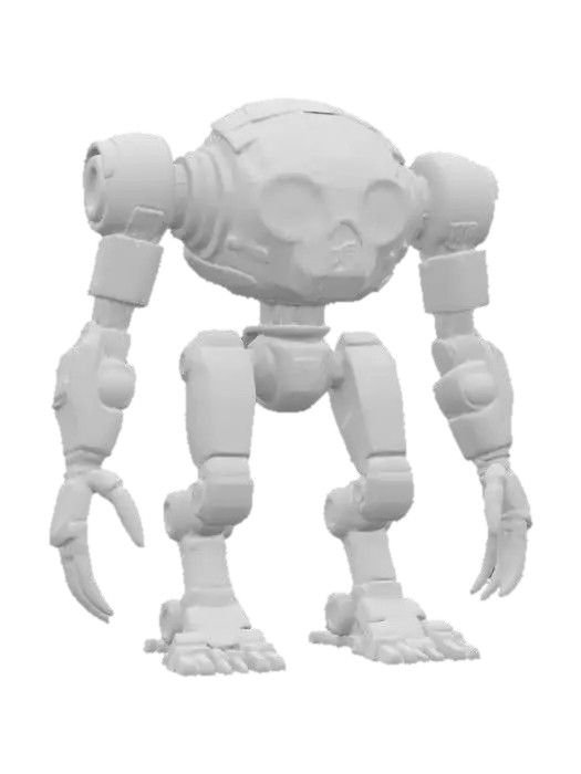 3D model for sci-fi morph cube cyborg from dead space, extremely detailed, high sharp resolution texture, ultrarealistic, epic stance