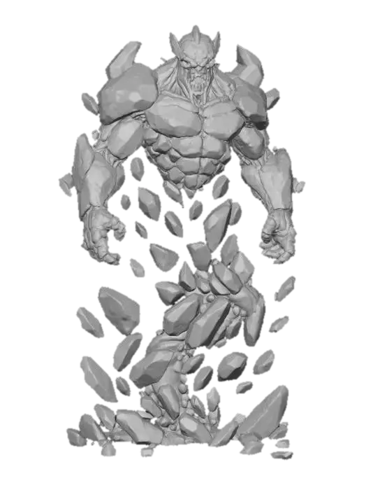 3D model for Stone Titan Emergence, #villain#
