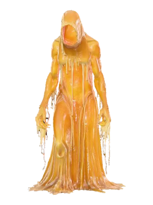fantasy mud elemental, ghostly muddy body partially forming from swirling sludge,… 3D model, vytvořený pomocí AI
