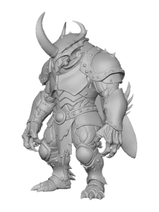 3D model for insect warrior creature armored