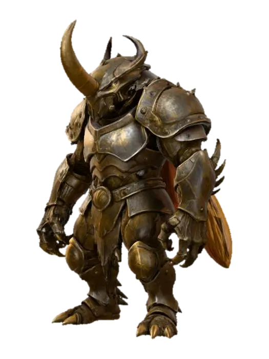 3D model for insect warrior creature armored