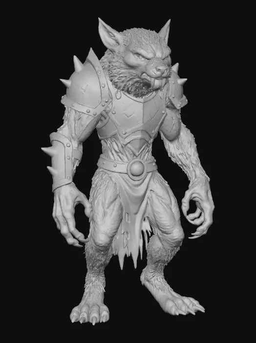 3D model for Feral Guardian Monster Fox