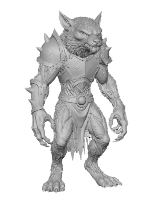 3D model for Feral Guardian Monster Fox