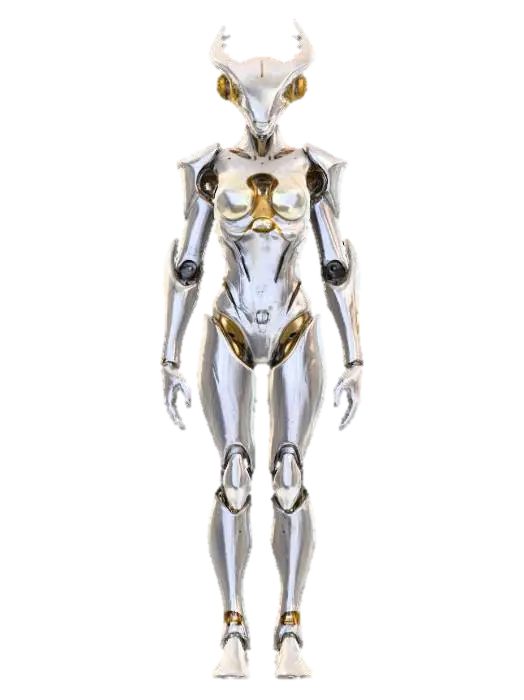 unknown artificial entity from distant space, non-humanoid intelligent design, smooth metallic surface… AI 생성 3D 모델