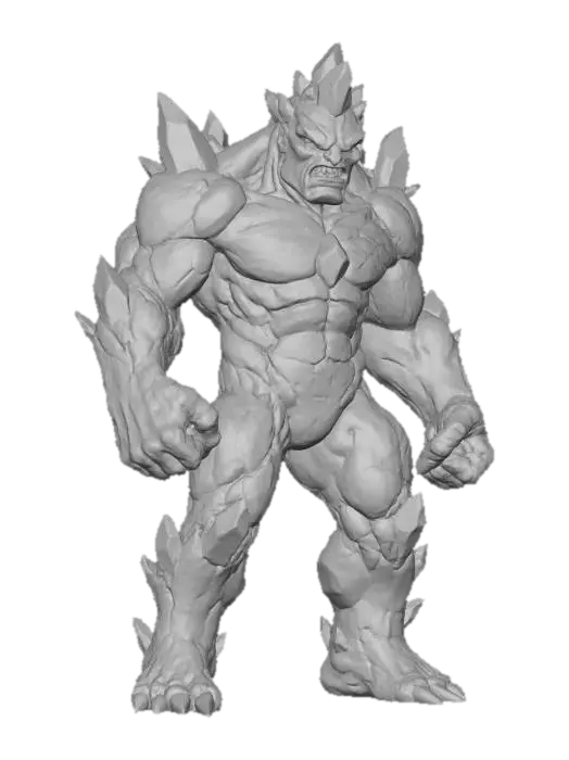 3D model for Crystal Golem Behemoth Warrior