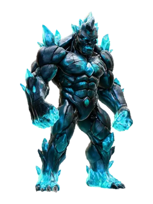3D model for Crystal Golem Behemoth Warrior