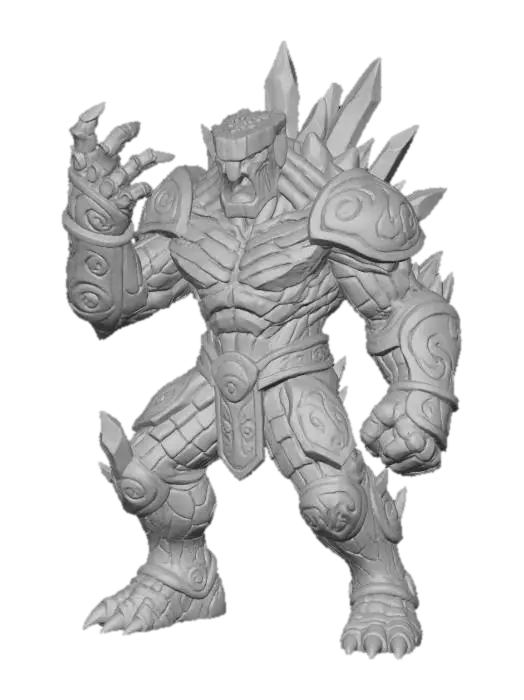 3D model for Wood Crystal Golem Defender Rage