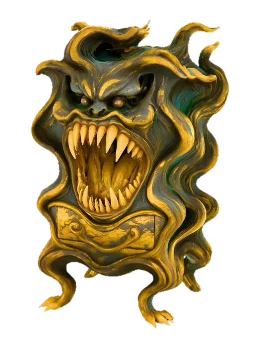 Roaring Sentinel Nightstand 3D model, vytvořený pomocí AI