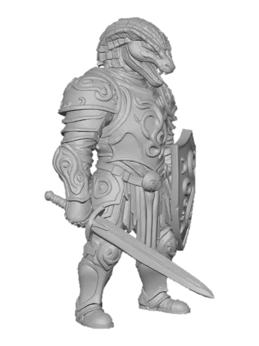 3D model for Snake Knight Defender
